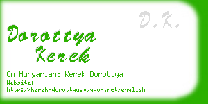 dorottya kerek business card